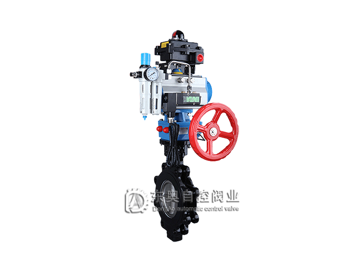 氣動帶手輪凸耳式蝶閥